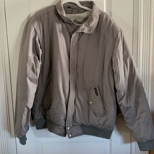Members Only Taupe Bomber Jacket